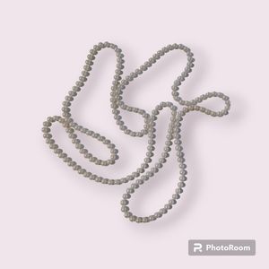 35" Long Vintage strand of faux pearl beads 35 inches long.